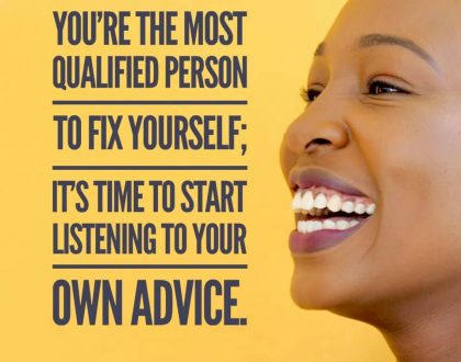 You can fix yourself