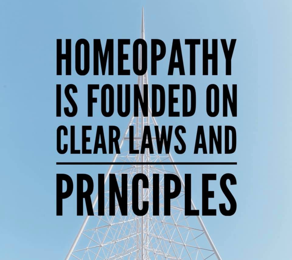 Homeopathy is founded on clear laws and principles