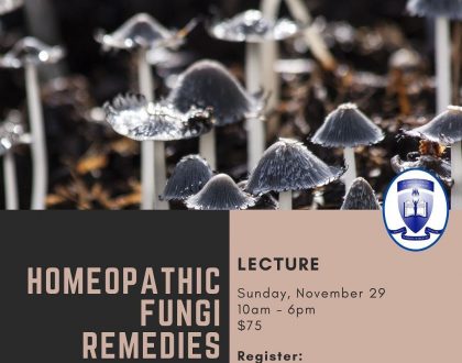 Lecture: Homeopathic Fungi Remedies