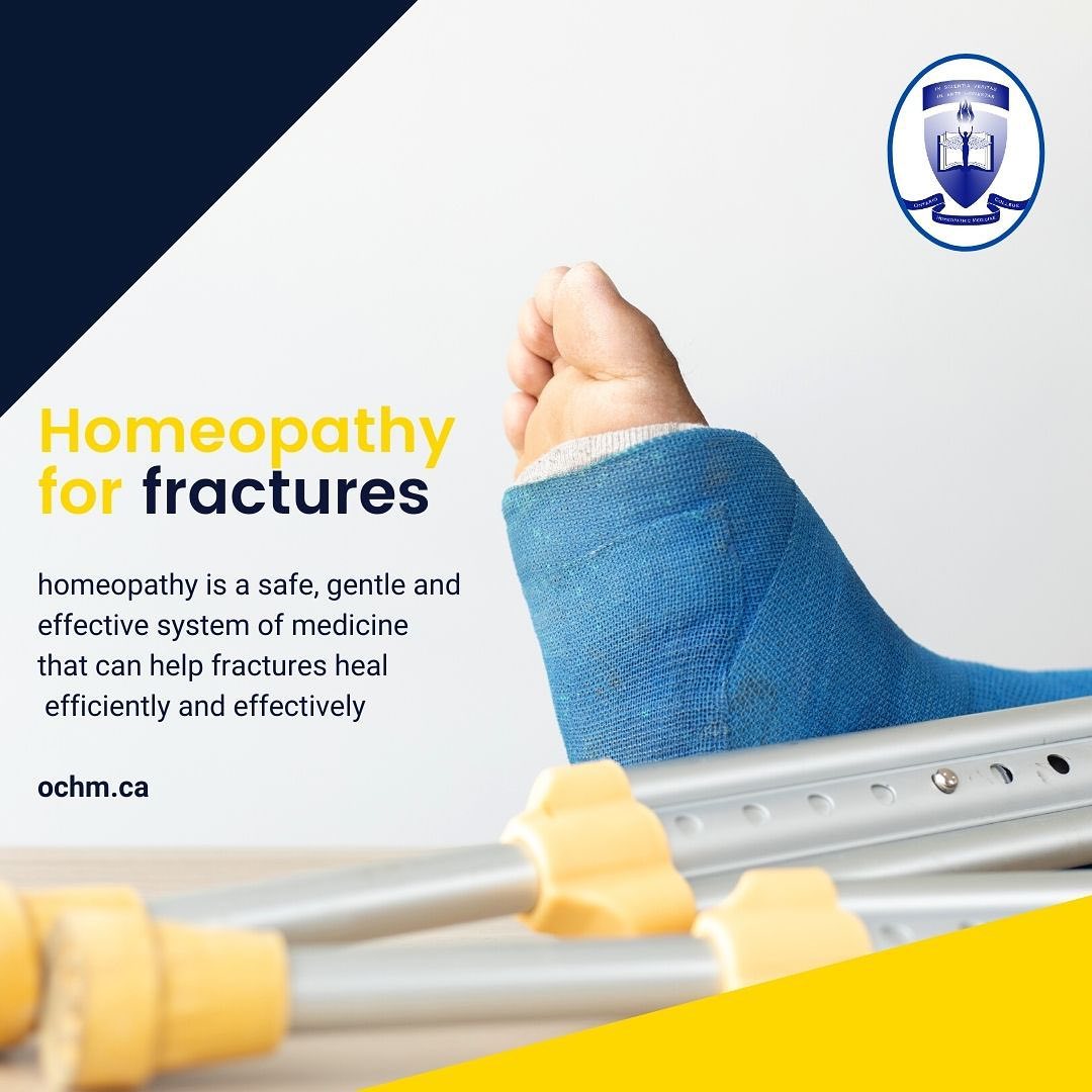 Today, let’s talk about healing fractures with Homeopathy