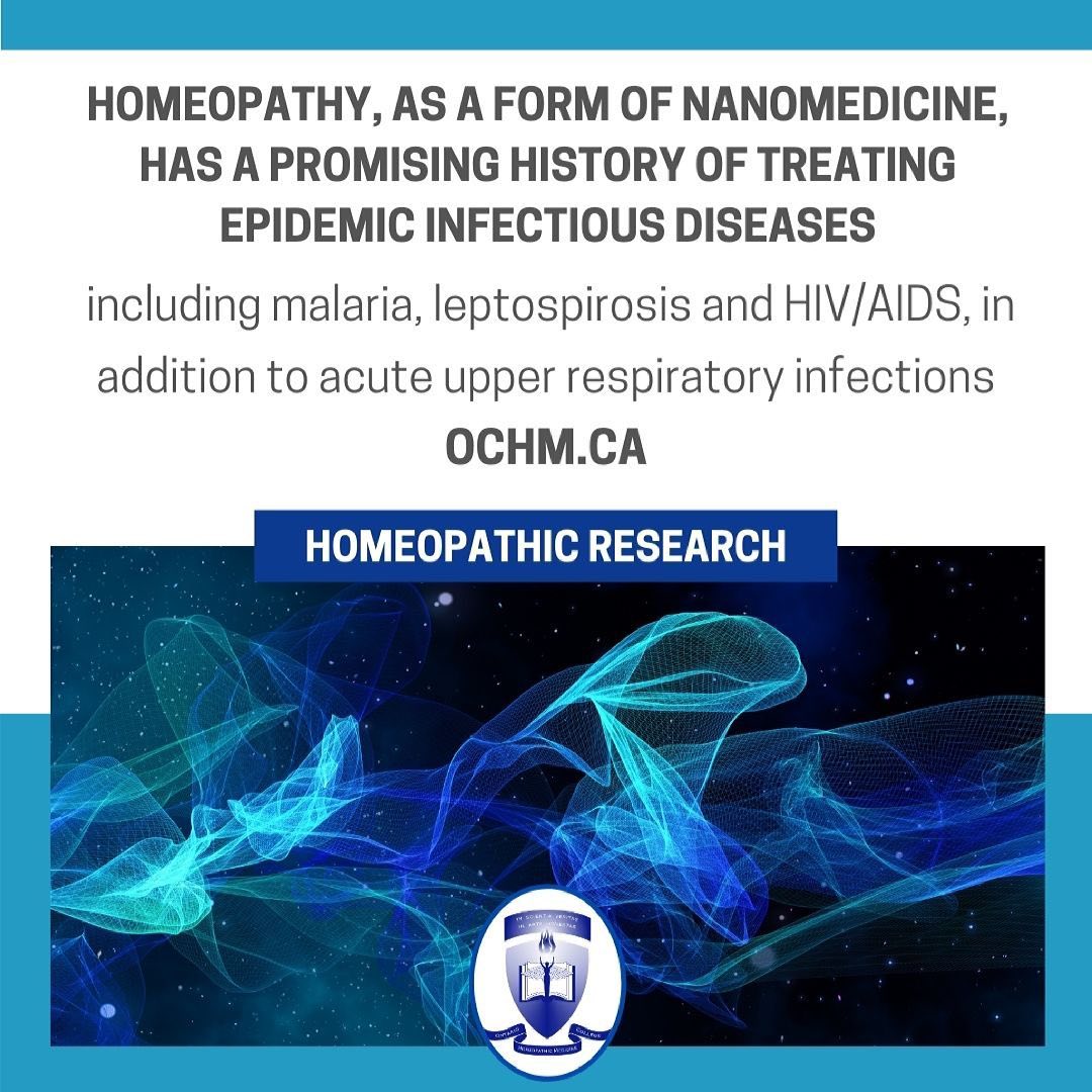 Homeopathy as a form of Nanomedicine has a promising history of treating Infectious Diseases